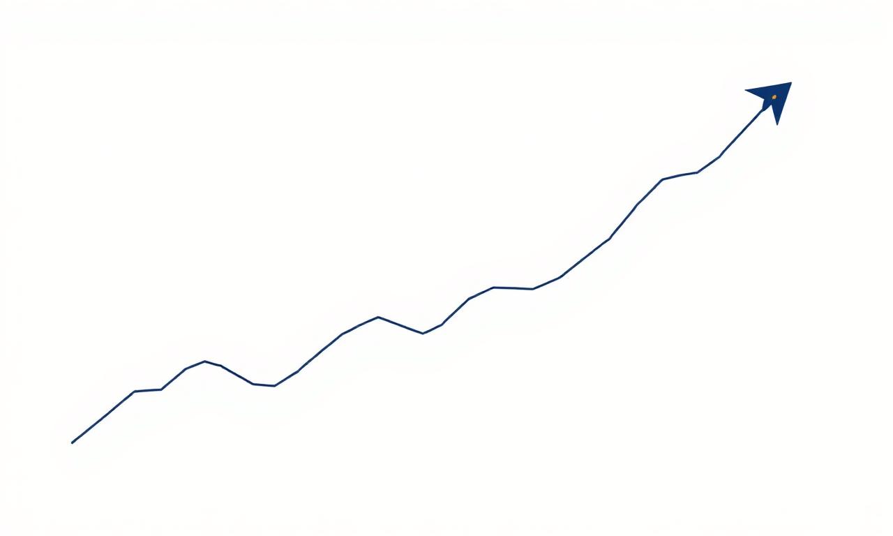 Upward trending line chart